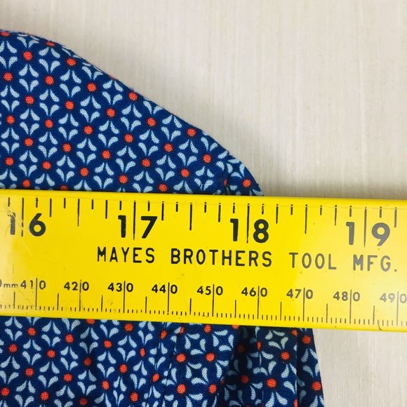 CINCH Men Blue with Red Circles Button Up Pocket Long Sleeve Shirt Size XXL - Picture 8 of 12